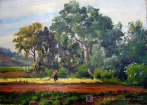 Art: 1350.- OLEO S/TABLEX 24x33 ,,,SEGADOR,,, NIETO